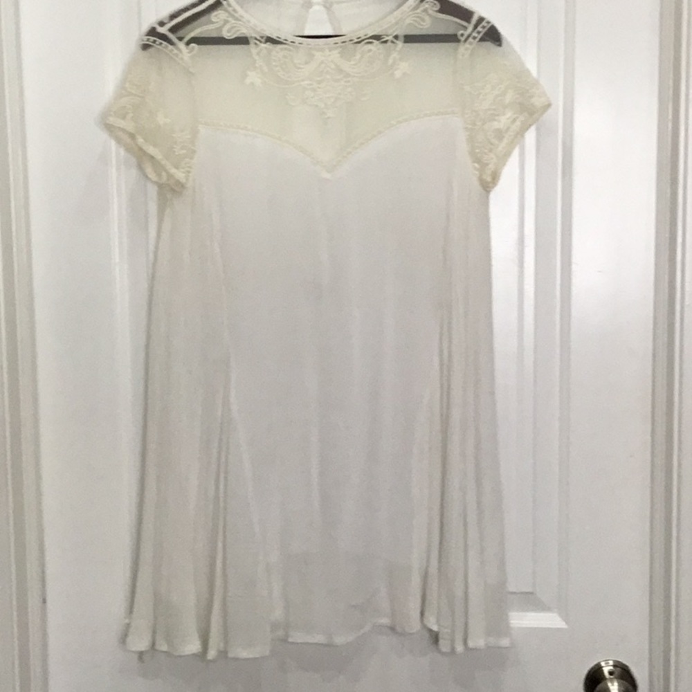 Dress  with embroidered top